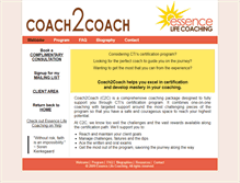 Tablet Screenshot of coach2coach.essencelifecoaching.com